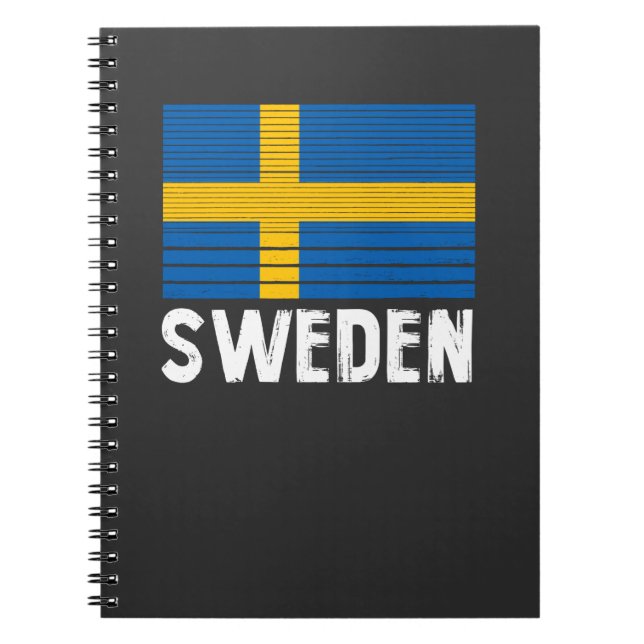 Flagga för sverige anteckningsbok (Framsidan)