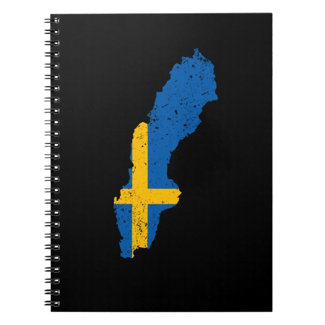 Flagga för sverige anteckningsbok (Framsidan)