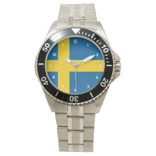 flagga för sverige armbandsur