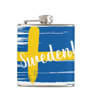 Flagga för Sverige av konstnärlig pensel Fickplunta