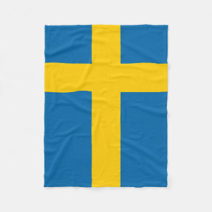 flagga för sverige fleecefilt