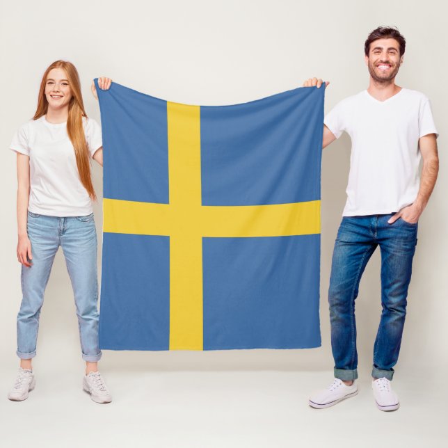 flagga för sverige fleecefilt (På plats)