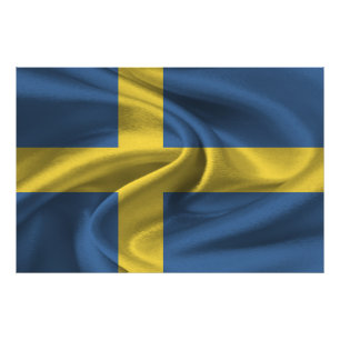 Flagga för sverige fototryck