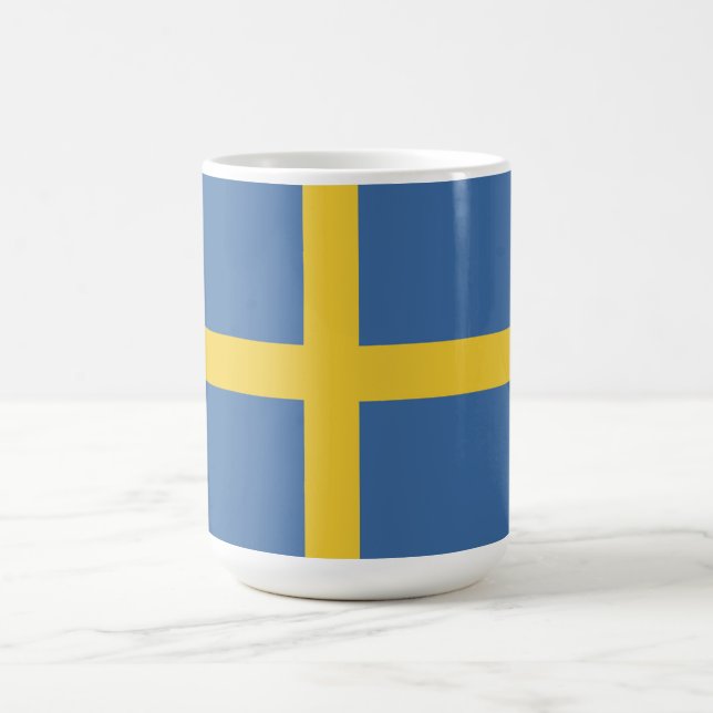 flagga för sverige kaffemugg (Center)