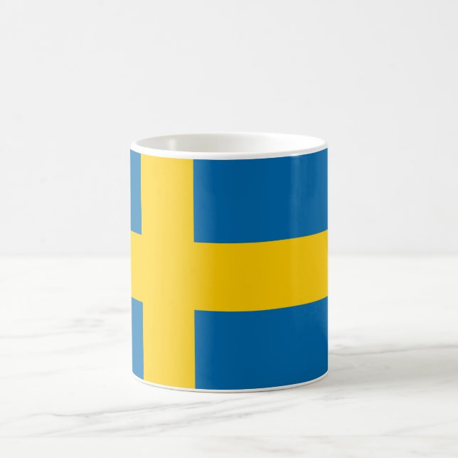 flagga för sverige kaffemugg (Center)
