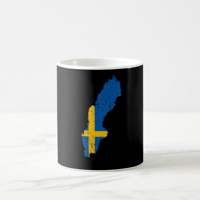 Flagga för sverige kaffemugg (Center)