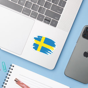 Flagga för sverige klistermärken