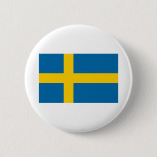 Flagga för sverige knapp