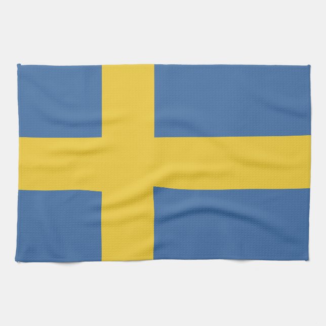 flagga för sverige kökshandduk (Horisontell)