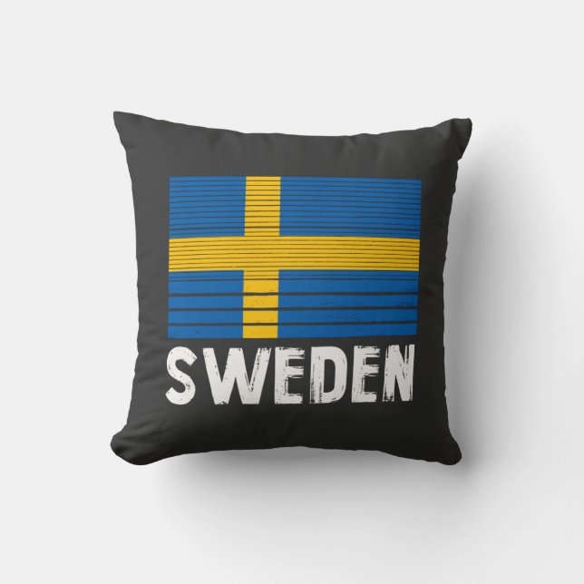Flagga för sverige kudde (Framsida)