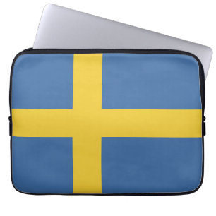 flagga för sverige laptop fodral