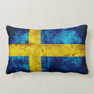 Flagga för sverige lumbarkudde