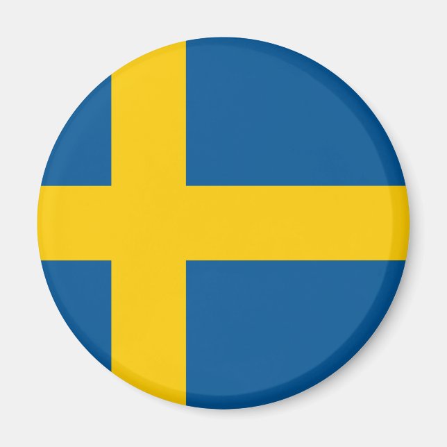 Flagga för sverige magnet (Framsidan)