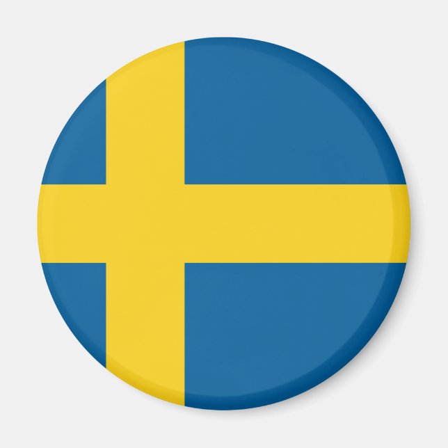 Flagga för sverige magnet (Framsidan)