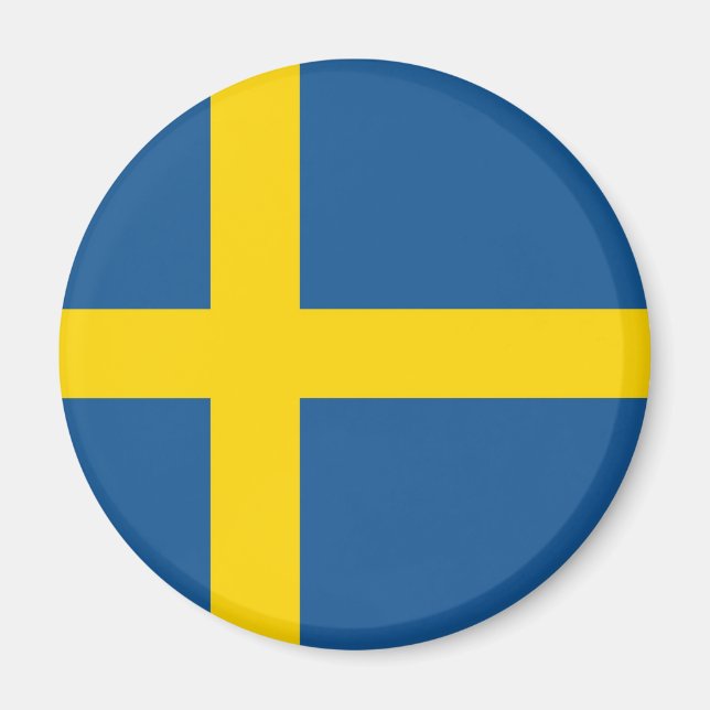 flagga för sverige magnet (Framsidan)