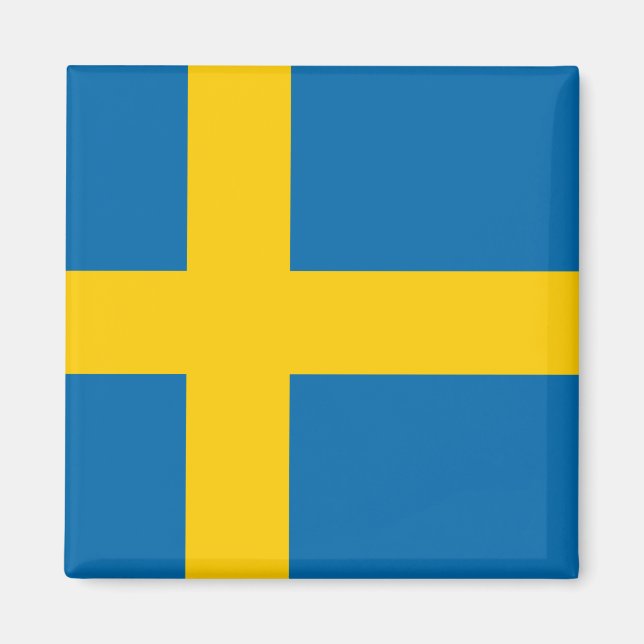 flagga för sverige magnet (Framsidan)