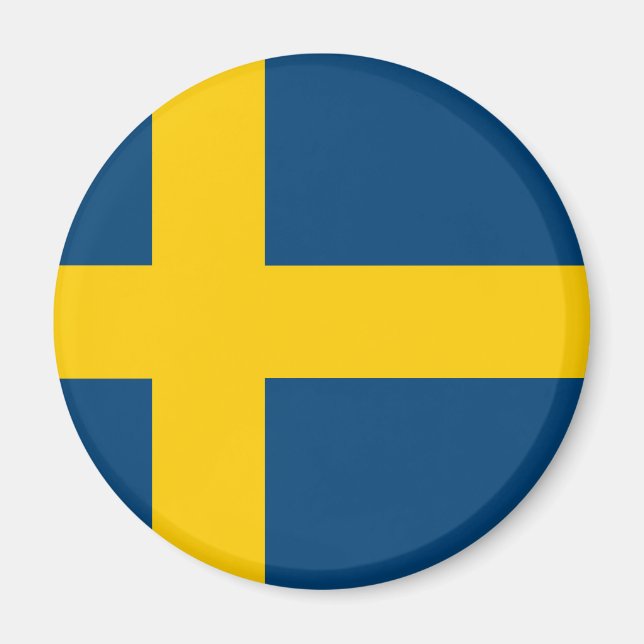 Flagga för sverige magnet (Framsidan)