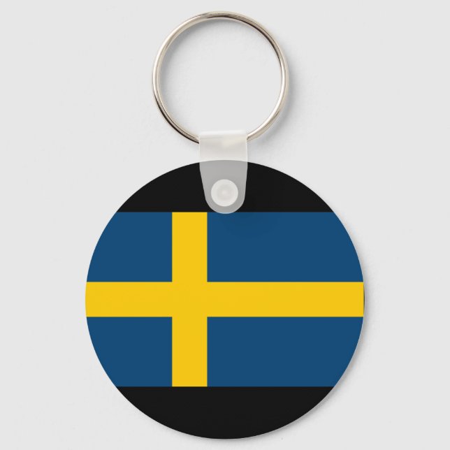 Flagga för sverige nyckelring (Framsida)