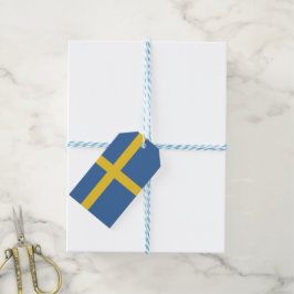 flagga för sverige presentetikett