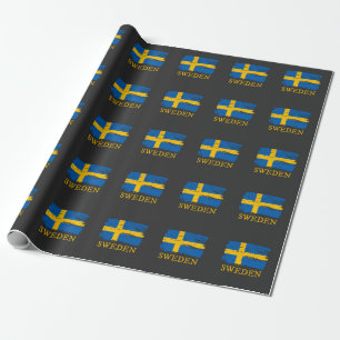 Flagga för sverige presentpapper