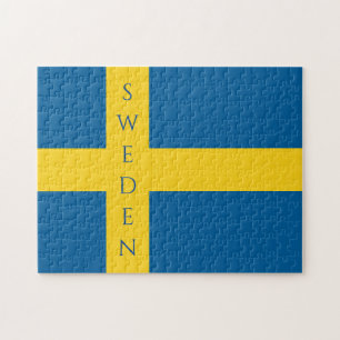 flagga för sverige pussel