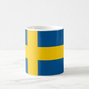 Flagga för sverige (svensk) kaffemugg