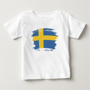 flagga för sverige t shirt