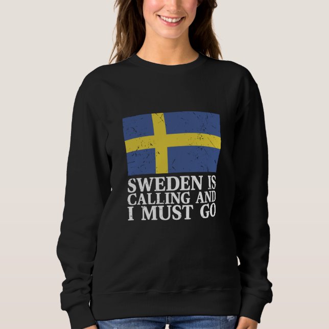 Flagga för sverige t shirt (Framsida)