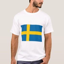 Flagga för sverige t shirt