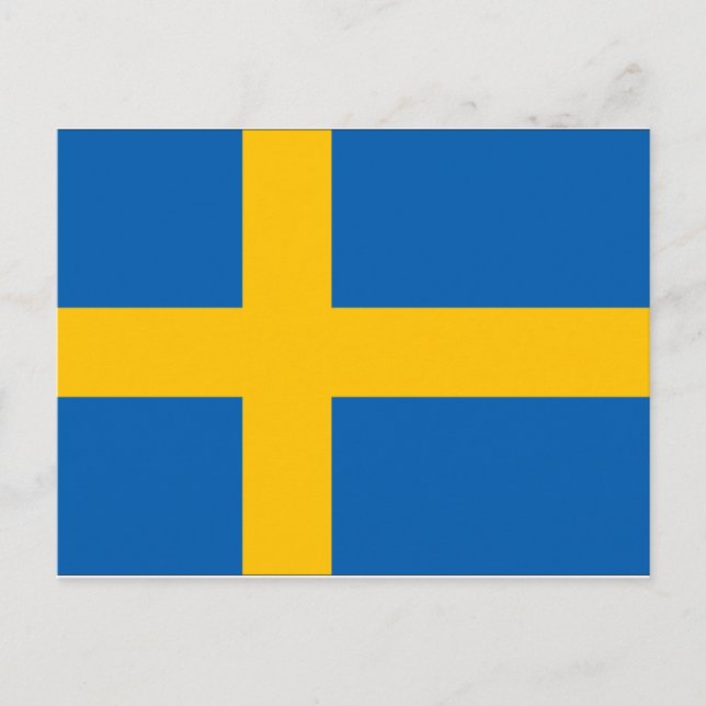 Flagga för sverige vykort (Framsida)