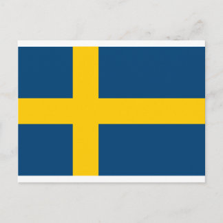 Flagga för sverige vykort
