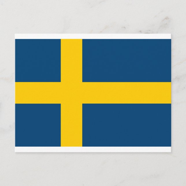 Flagga för sverige vykort (Framsida)