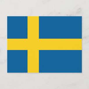 flagga för sverige vykort