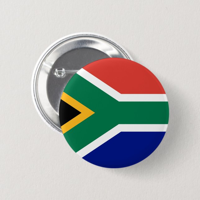 Flagga för Sydafrika Knapp (Framsida & baksida)