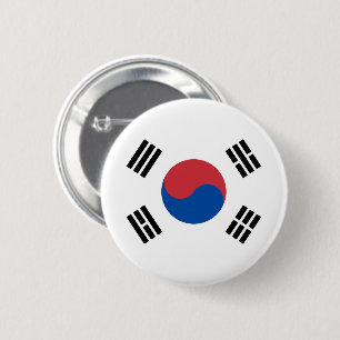 Flagga för Sydkorea Knapp