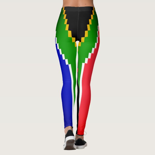 FLAGGA FÖR SYDSKYDDSFORMGIVNING AV PIXEL-AFRIKOR LEGGINGS (Baksida)