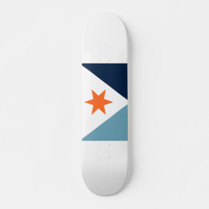 Flagga för Syracuse, New York Mini Skateboard Bräda 18,5 Cm