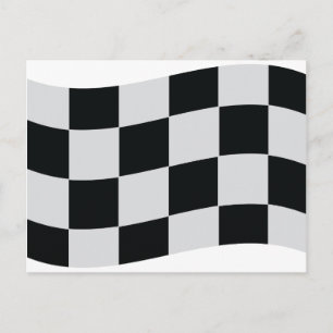 flagga för tävla Checker Vykort