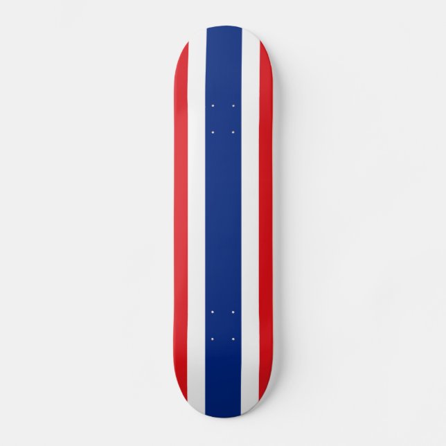 Flagga för Thailand Skateboard Bräda 20 Cm (Framsida)