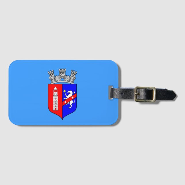 Flagga för Tirana, Albanien  Bagagebricka (Framsida horisontal)