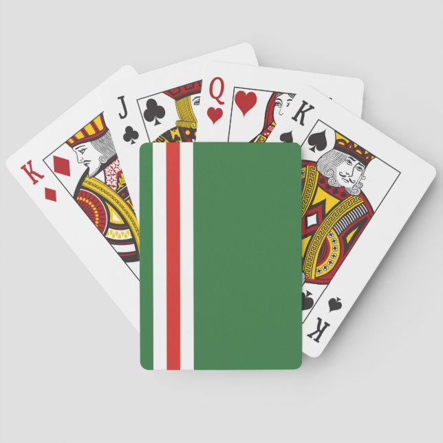Flagga för Tjetjenien Ichkeria Casinokort (Baksidan)