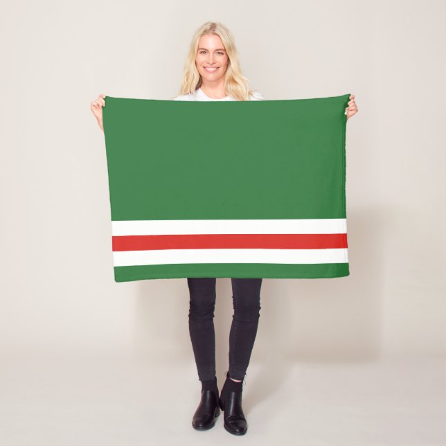 Flagga för Tjetjenien-Ichkerien Fleecefilt (På plats)