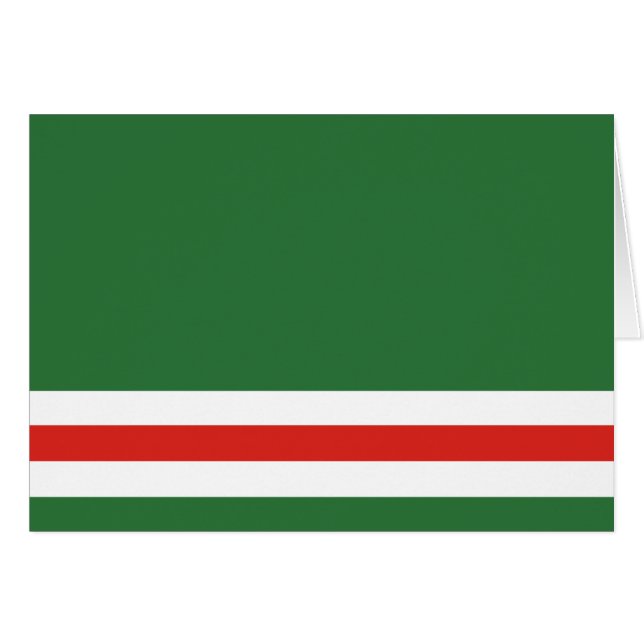 Flagga för Tjetjenien-Ichkerien Hälsningskort (Framsidan Horizontal)