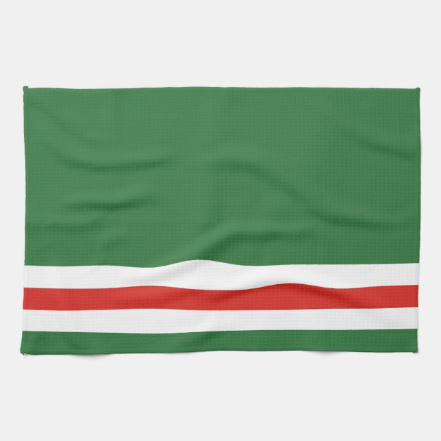 Flagga för Tjetjenien-Ichkerien Kökshandduk (Horisontell)