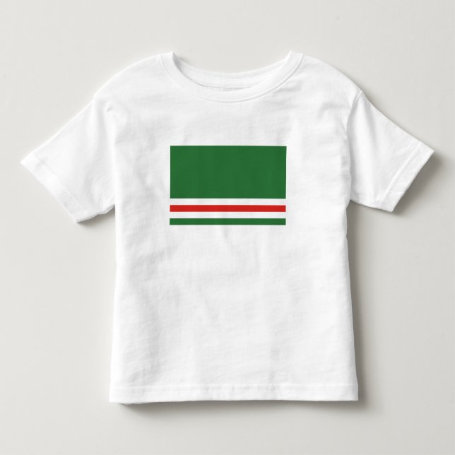 Flagga för Tjetjenien-Ichkerien T Shirt (Framsida)