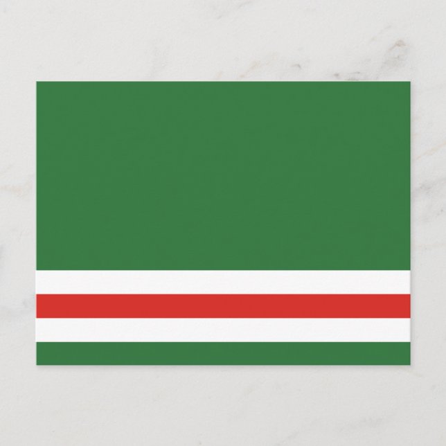 Flagga för Tjetjenien-Ichkerien Vykort (Framsida)