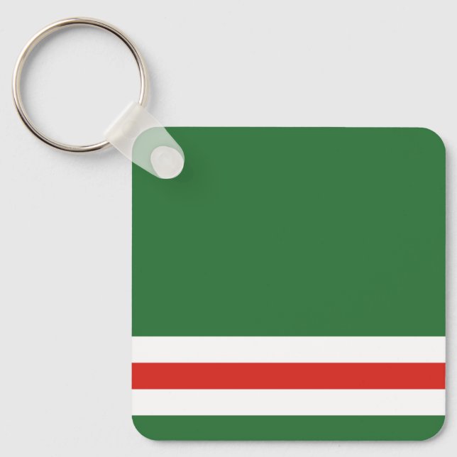 Flagga för Tjetjenrepubliken Ichkeria Nyckelring (Framsida)