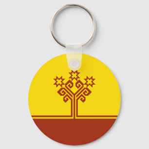 Flagga för Tjuvasjien Nyckelring