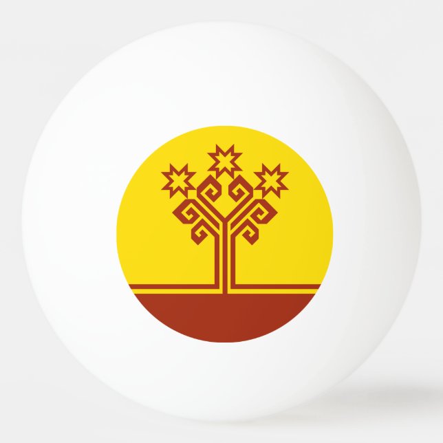 Flagga för Tjuvasjien Pingisboll (Framsidan)