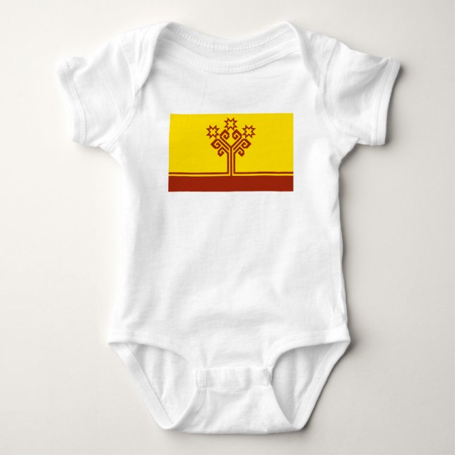 Flagga för Tjuvasjien T Shirt (Framsida)